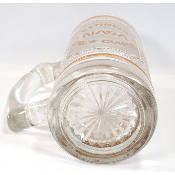 Kennedy Space Center NASA Space Shuttle Glass Beer Mug Stein 22K Gold Culver USA - Picture 4 of 4